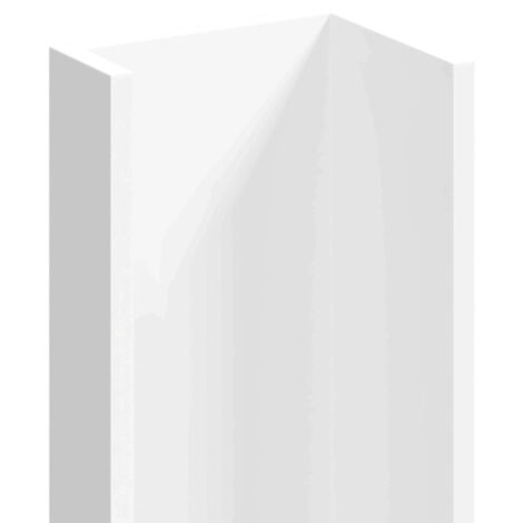 WholePanel 10mm White Wall Panel U Trim