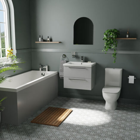 Wholesale Domestic Kent 1700mm Straight Single Ended Bathroom Suite ...
