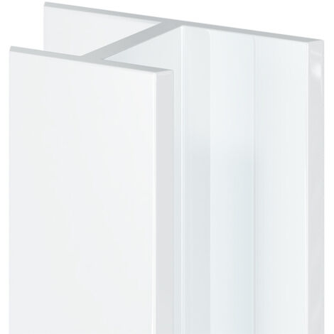WholePanel 10mm White Aluminium Wall Panel H Joint Trim