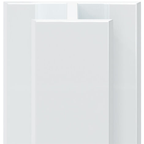 WholePanel 10mm White Aluminium Wall Panel H Joint Trim