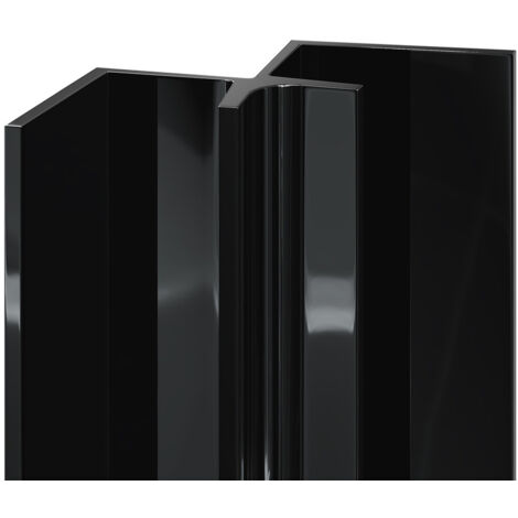 WholePanel 10mm Black Wall Panel Internal Corner Trim