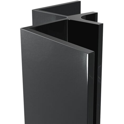 WholePanel 10mm Black Wall Panel Internal Corner Trim