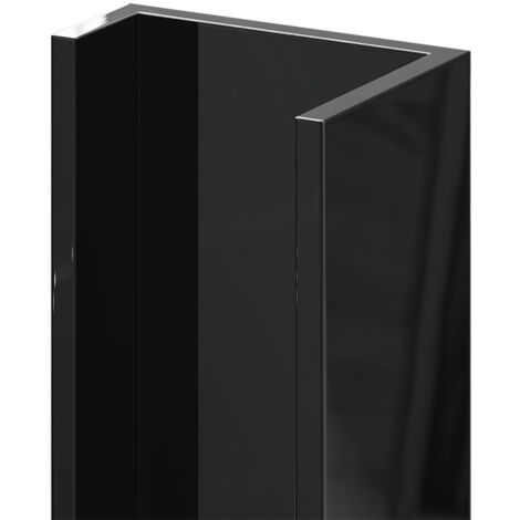 WholePanel 10mm Black Wall Panel U Trim