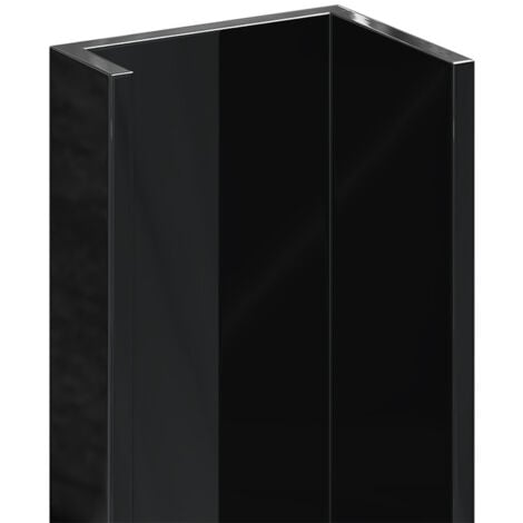 WholePanel 10mm Black Wall Panel U Trim