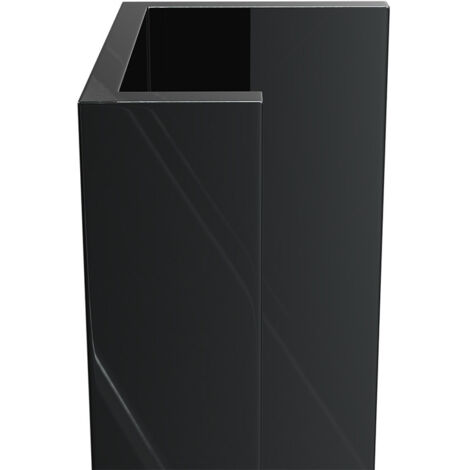 WholePanel 10mm Black Wall Panel U Trim