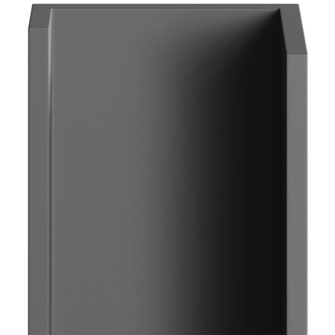 WholePanel 10mm Grey Wall Panel U Trim