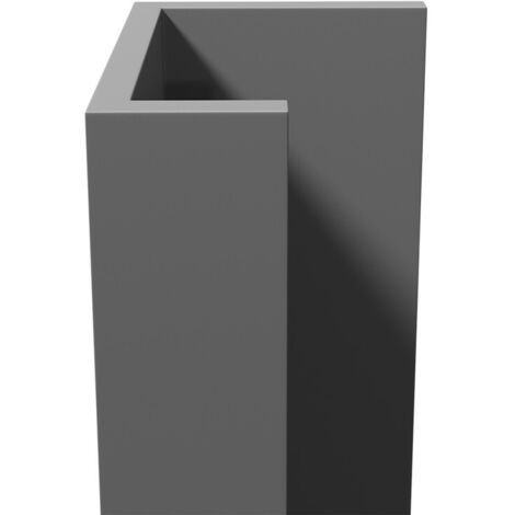 WholePanel 10mm Grey Wall Panel U Trim