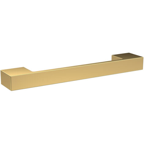 Nuie Brushed Brass 150mm D Shaped Furniture Handle with 128mm Hole Centres - H195