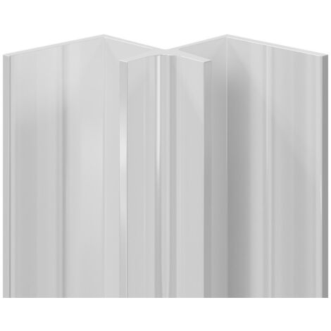 WholePanel 10mm Bright Polished Aluminium Wall Panel Internal Corner Trim