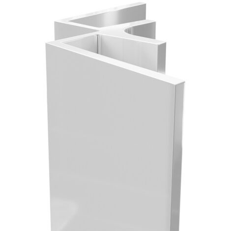 WholePanel 5mm Bright Polished Aluminium Wall and Ceiling Panel Internal Corner Trim