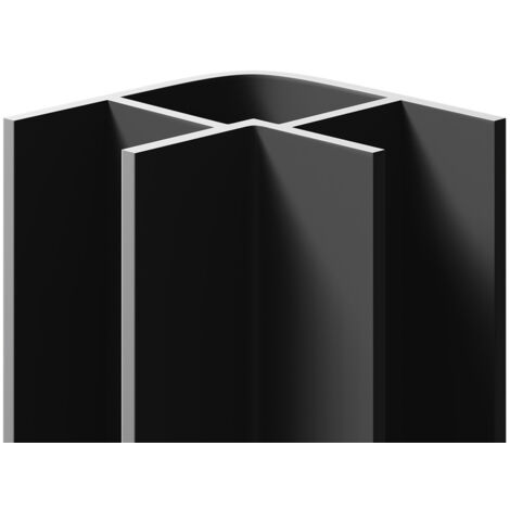 WholePanel 10mm Grey Wall Panel External Corner Trim