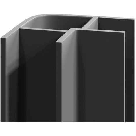 WholePanel 10mm Grey Wall Panel External Corner Trim