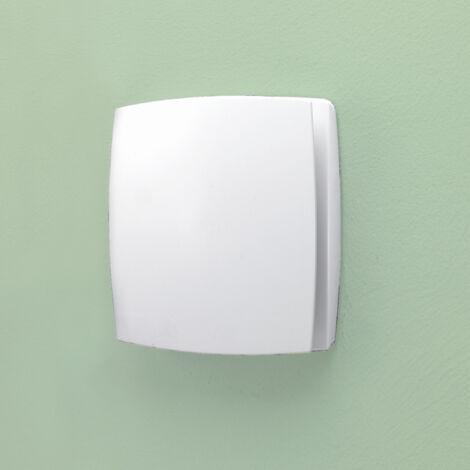 HiB Breeze White Wall Mounted Extractor Fan with Timer and Humidity Sensor - 31200