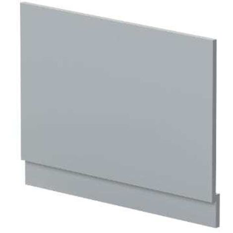 Nuie Satin Grey 750mm End Bath Panel with Plinth - MOF271 (1/4)