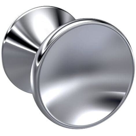 Nuie Chrome 30mm Indented Round Knob Furniture Handle - H113 (1/4)