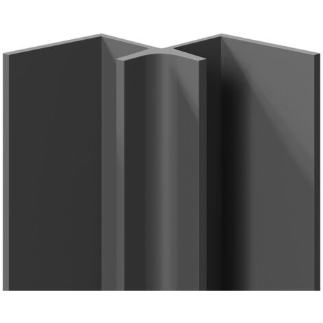 WholePanel 10mm Grey Wall Panel Internal Corner Trim