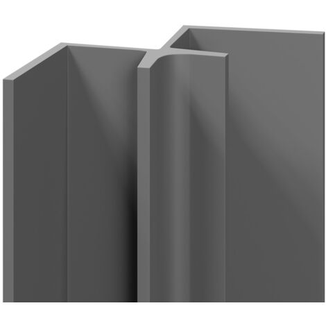 WholePanel 10mm Grey Wall Panel Internal Corner Trim