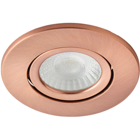 Forum Spa Como Antique Copper 31mm Fire-rated IP65 5w LED Tiltable Bathroom Downlight - SPA-38571-ACOP (1/4)