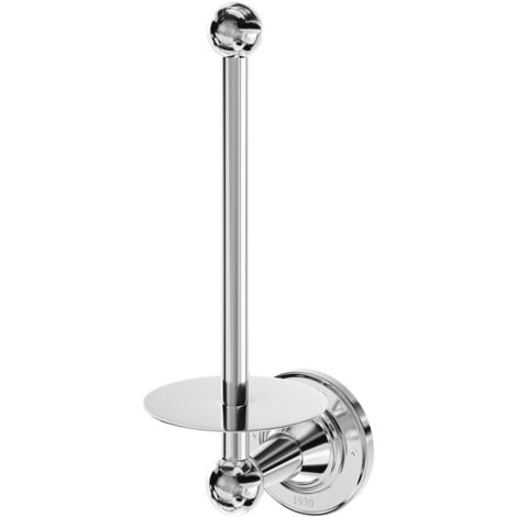 Windsor 1930 Traditional Polished Chrome Wall Mounted Spare Toilet Roll Holder (1/5)