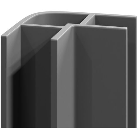 WholePanel 5mm Grey Wall and Ceiling Panel External Corner Trim