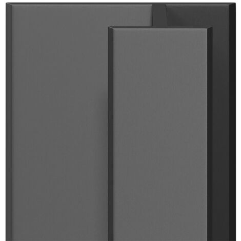 WholePanel 5mm Matt Black Anodised Aluminium Wall and Ceiling Panel H Joint Trim