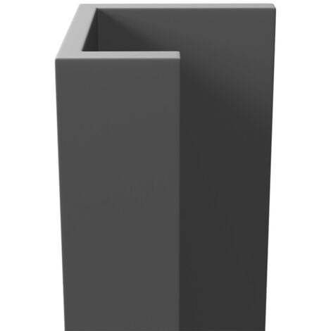 WholePanel 5mm Grey Wall and Ceiling Panel U Trim