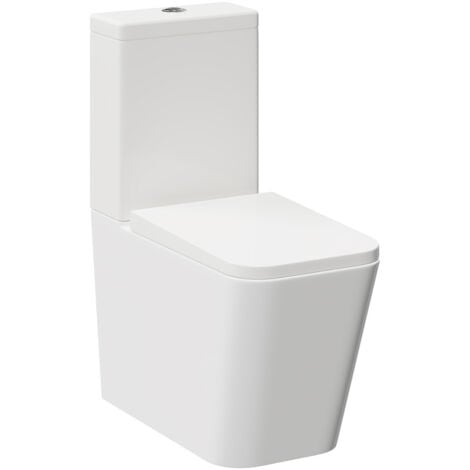 Wholesale Domestic Knox 1700mm Double Ended Back to Wall Freestanding Bathroom Suite including Gloss White Vanity Unit with Polished Chrome Handles