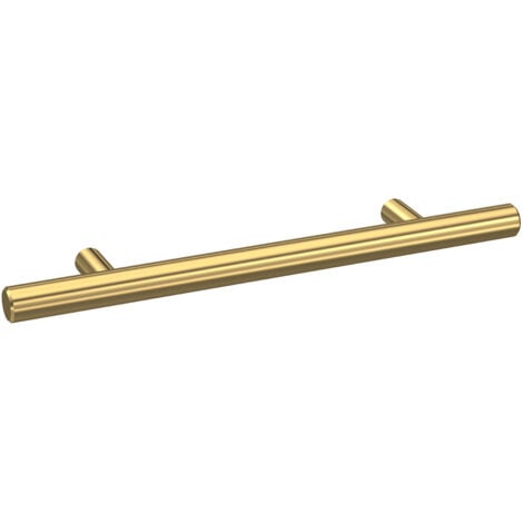 Nuie Brushed Brass 155mm Bar Furniture Handle with 96mm Hole Centres - H193