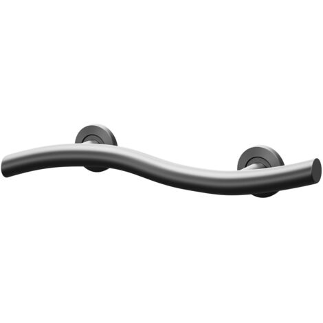 Colore Matt Black 18" Curved Grab Rail (1/5)