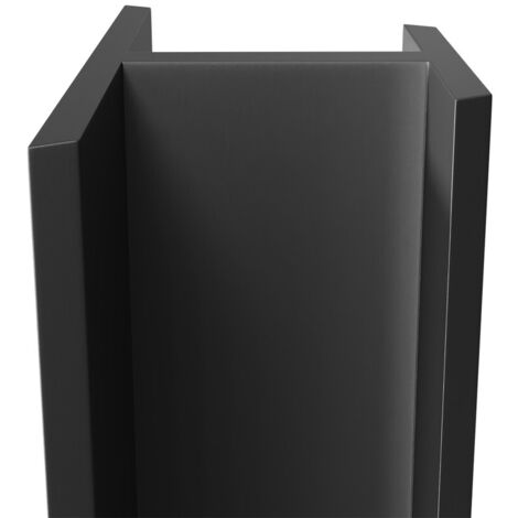 WholePanel 10mm Matt Black Anodised Aluminium Wall Panel H Joint Trim