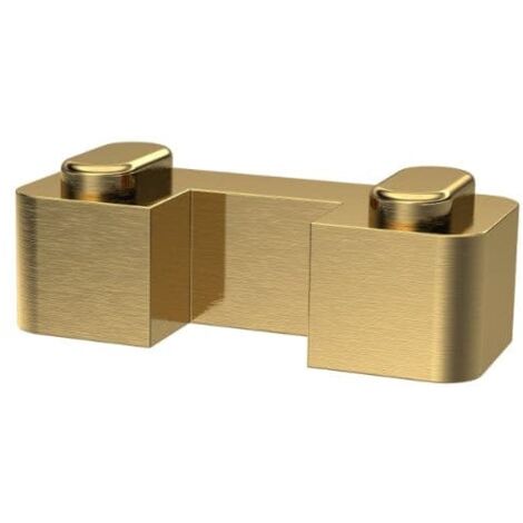 Nuie Brushed Brass Wetroom Shower Screen Support Foot - WRSF017 (1/5)