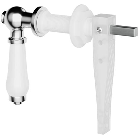 Wholesale Domestic White Ceramic Traditional Cistern Flush Lever