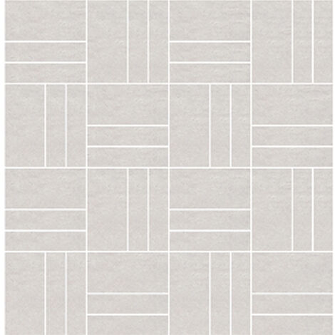 RAK City Stone Bone Matt 30cm x 30cm Linear Bricks Porcelain Mosaic ...