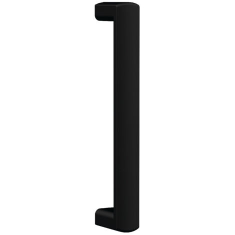 Nuie Pacific Matt Black 156mm Square Shower Door Handle - HAN1005FA (1/2)