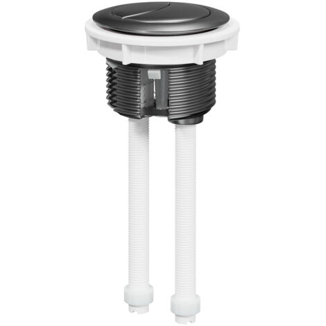 Colore Round Gunmetal Grey 48mm Dual Flush Push Button