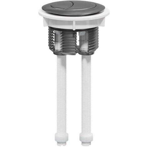 Colore Round Gunmetal Grey 48mm Dual Flush Push Button