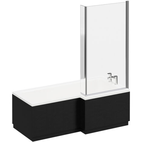 Wholesale Domestic Loire 1700mm Right Hand L Shaped Shower Bath with ...