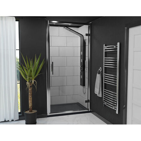 Wholesale Domestic Series 8 Plus Chrome 1000mm Hinged Shower Door (1/5)
