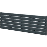 Hudson Anthracite 452mm x 1600mm Horizontal Single Panel Radiator