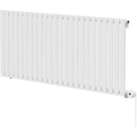 Boone White 600mm x 1440mm Horizontal Digital Thermostatic Electric Single Panel Radiator