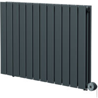 Hudson Anthracite 600mm x 908mm Horizontal Digital Thermostatic Electric Double Panel Radiator