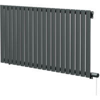 Boone Anthracite 600mm x 1200mm Horizontal Electric Single Panel Radiator
