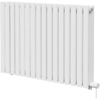 Boone White 600mm x 960mm Horizontal Electric Double Panel Radiator