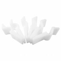 Essentials Pack of 6 Clips with Screws for Acrylic Bath Panels - White