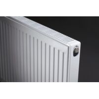 Kartell K-RAD Kompact Type 21 White 600mm x 2000mm Double Panel with Single Convector Horizontal Radiator - P620K