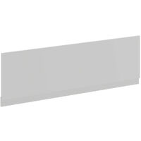 Oslo Gloss Grey Mist MDF 1700mm Front Bath Panel - Gloss Grey Mist