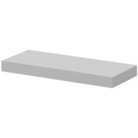 Napoli Gloss Grey Pearl 30cm Floating Bathroom Shelf