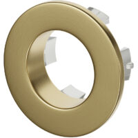 Colore Round Brushed Brass Basin Overflow Insert
