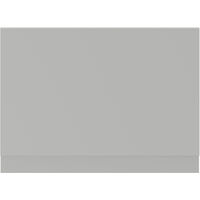 Napoli Gloss Grey Pearl MDF 750mm End Bath Panel with Plinth - Gloss Grey Pearl
