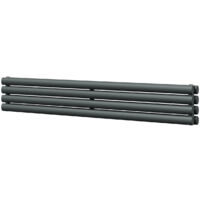 Boone Anthracite 240mm x 1600mm Horizontal Double Panel Radiator